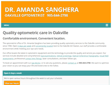 Tablet Screenshot of oakvilleoptometrist.com